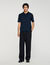 Knitted polo shirt with zip collar