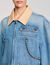 Denim jacket with studs