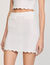 Short pearl bead knit skirt