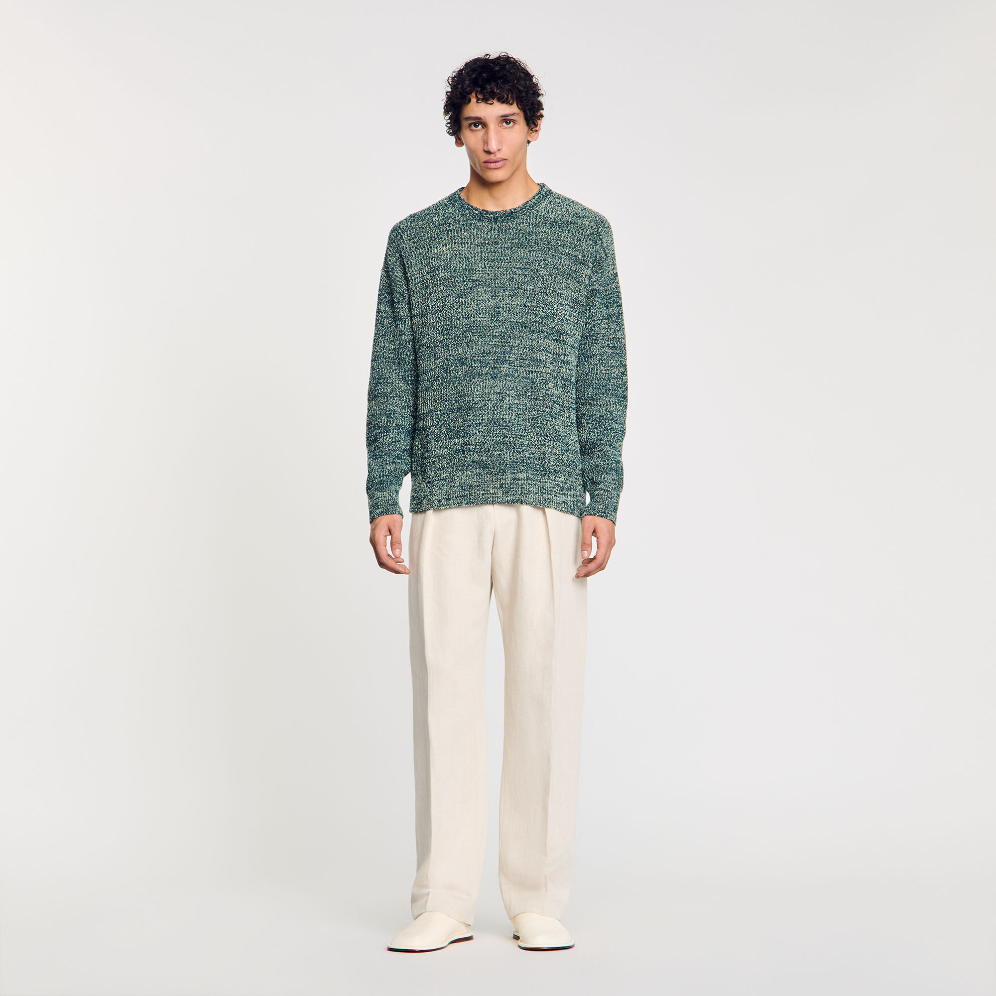 Pull en maille chenille
