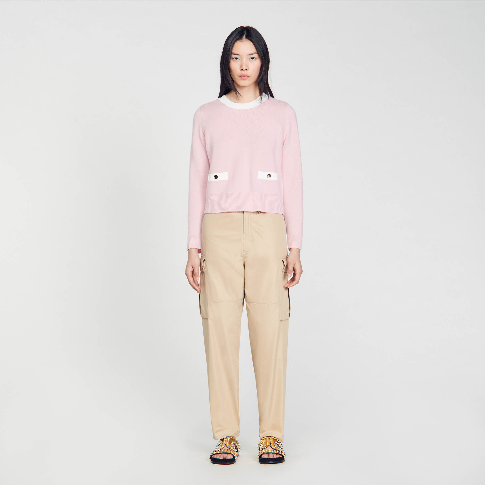 Sandro pink sweater 2025