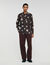Floral print linen shirt
