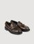 Mocassins en cuir patiné