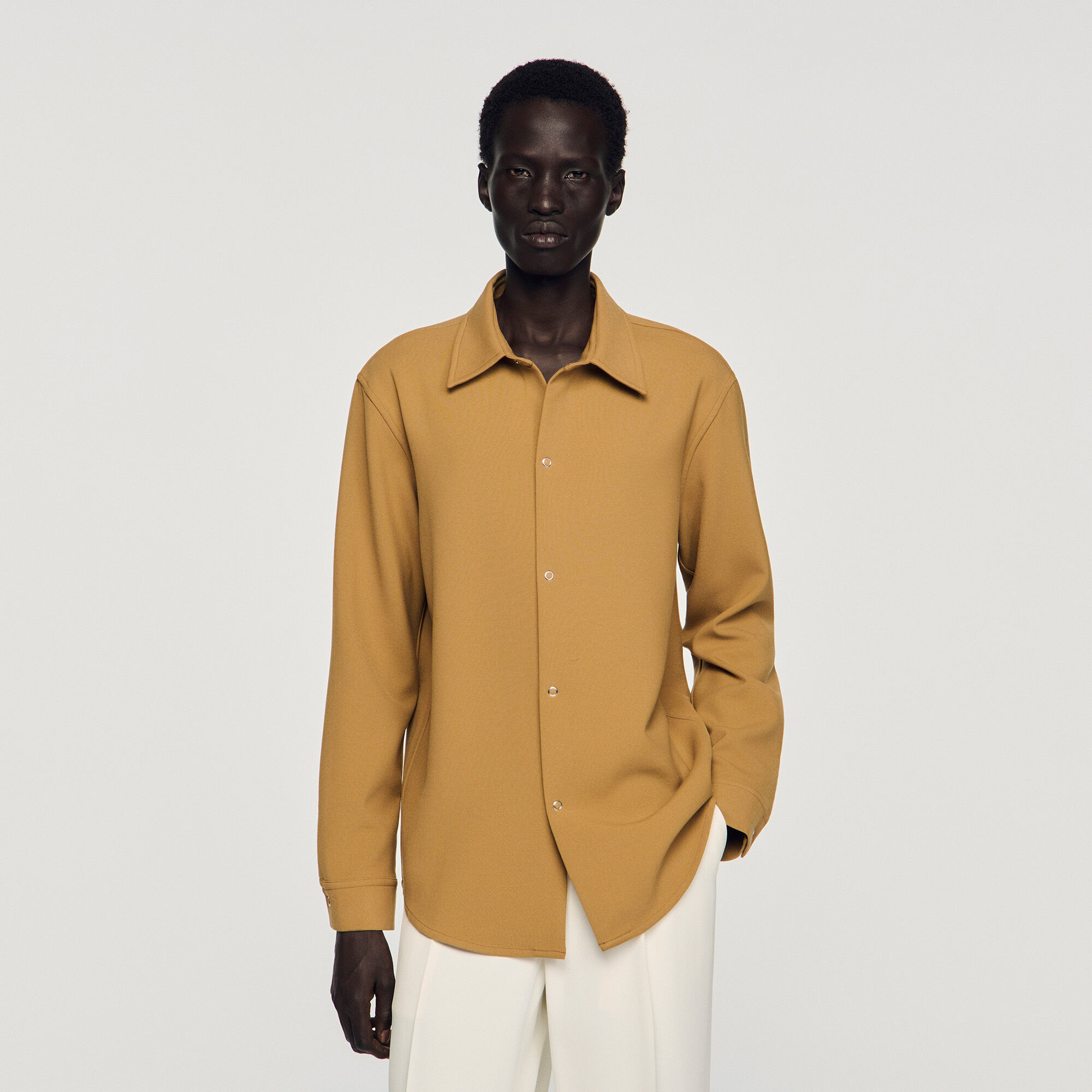 Chemise en jersey &agrave; manches longues