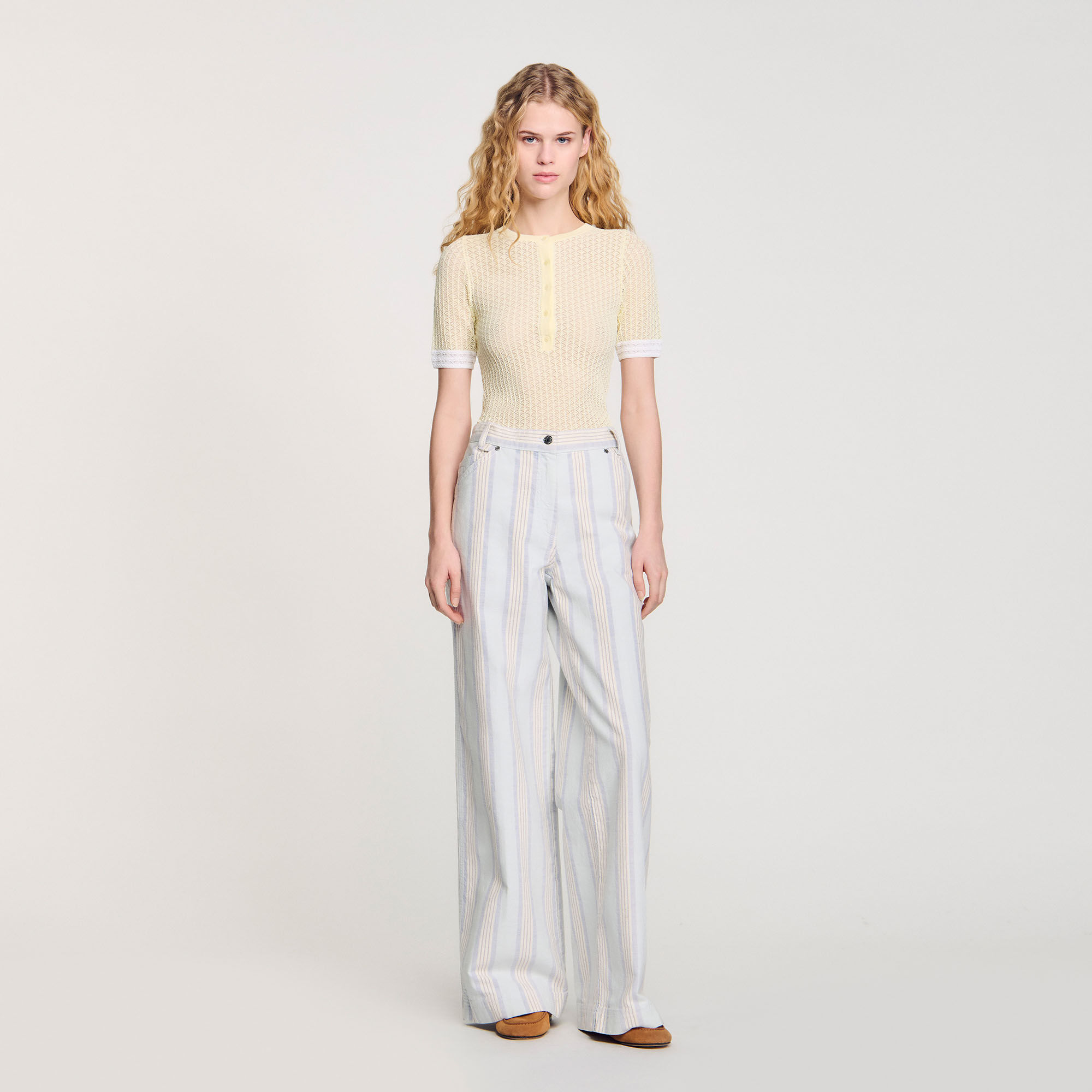 Jeans mit Streifen