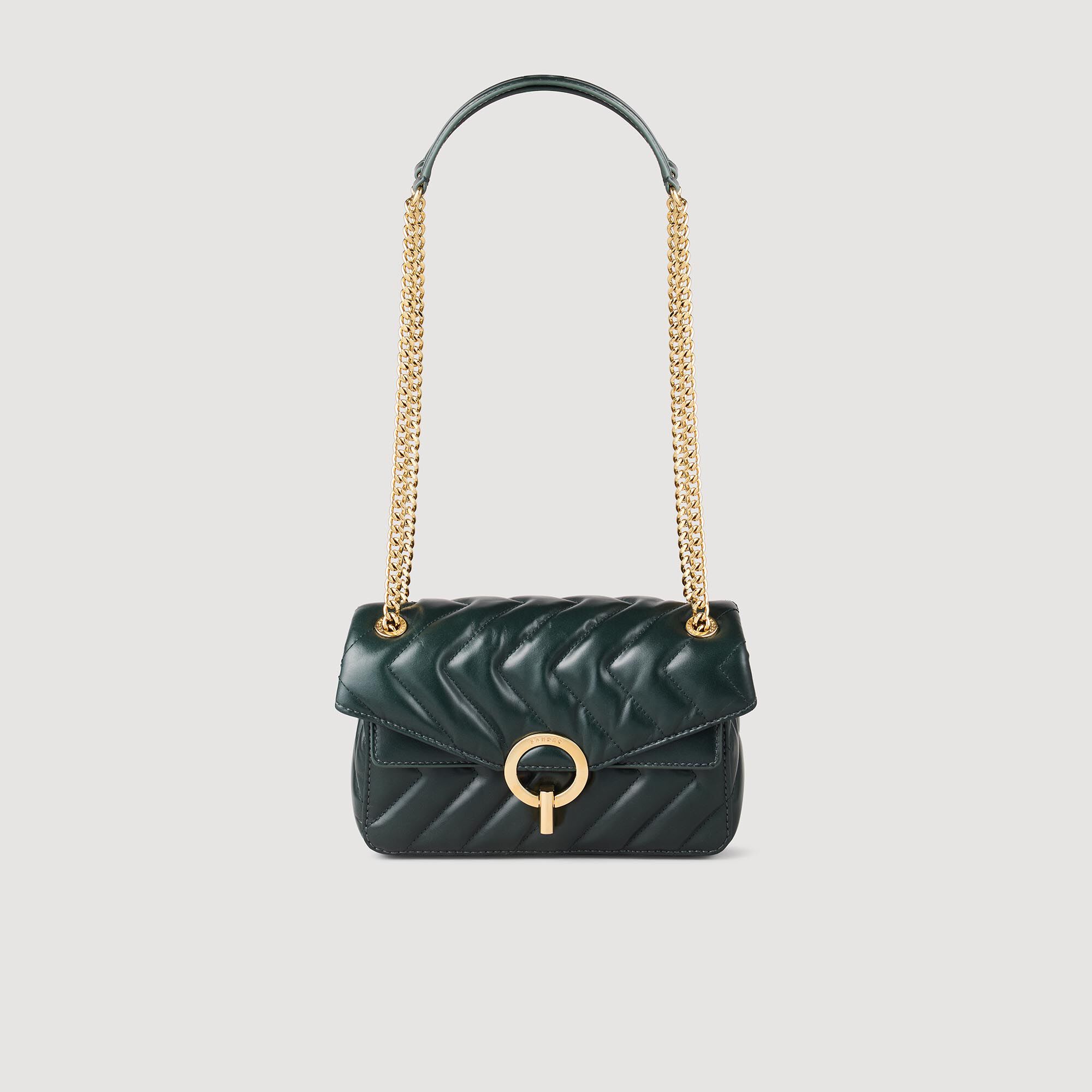 Yza small plain leather bag