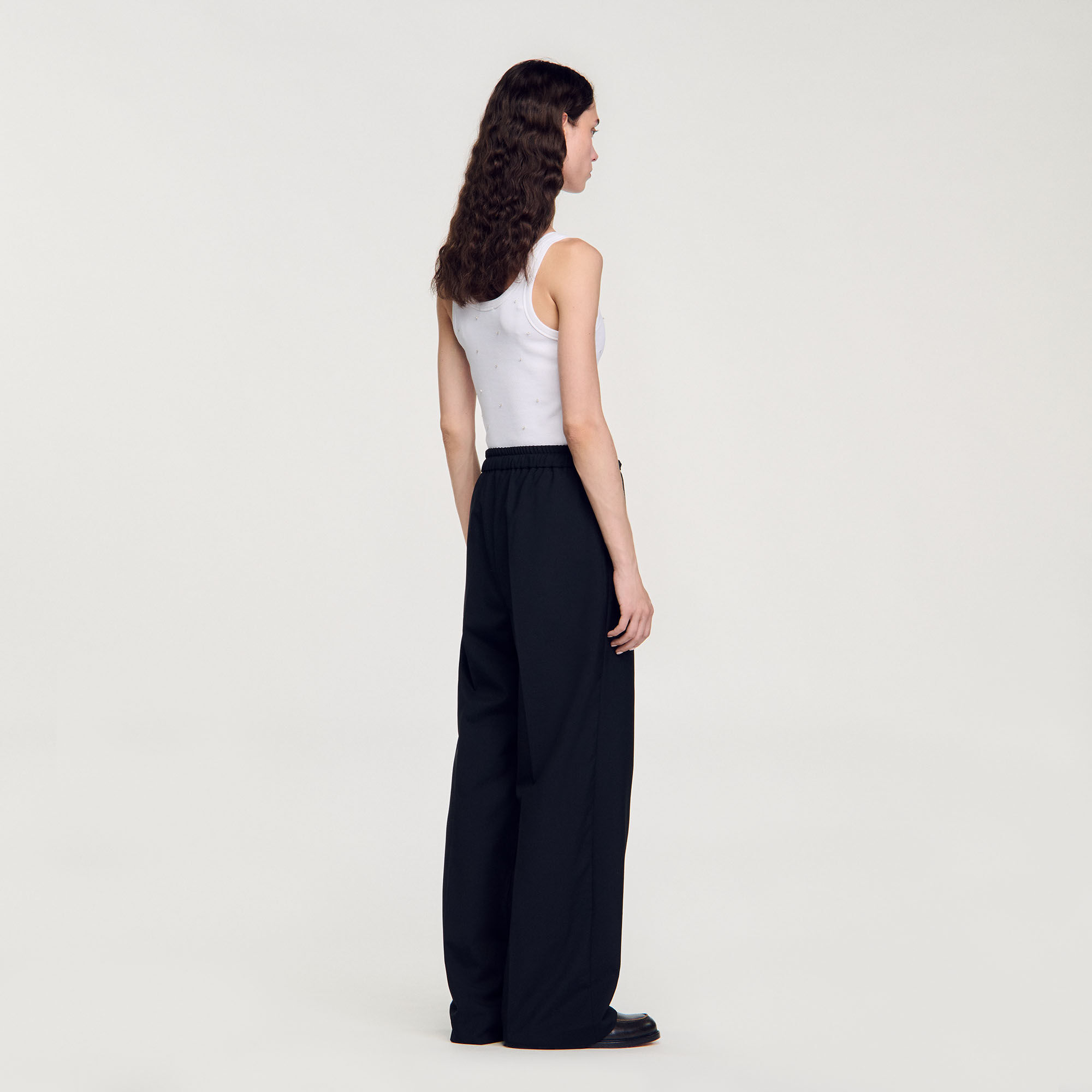 Elasticated waist trousers
