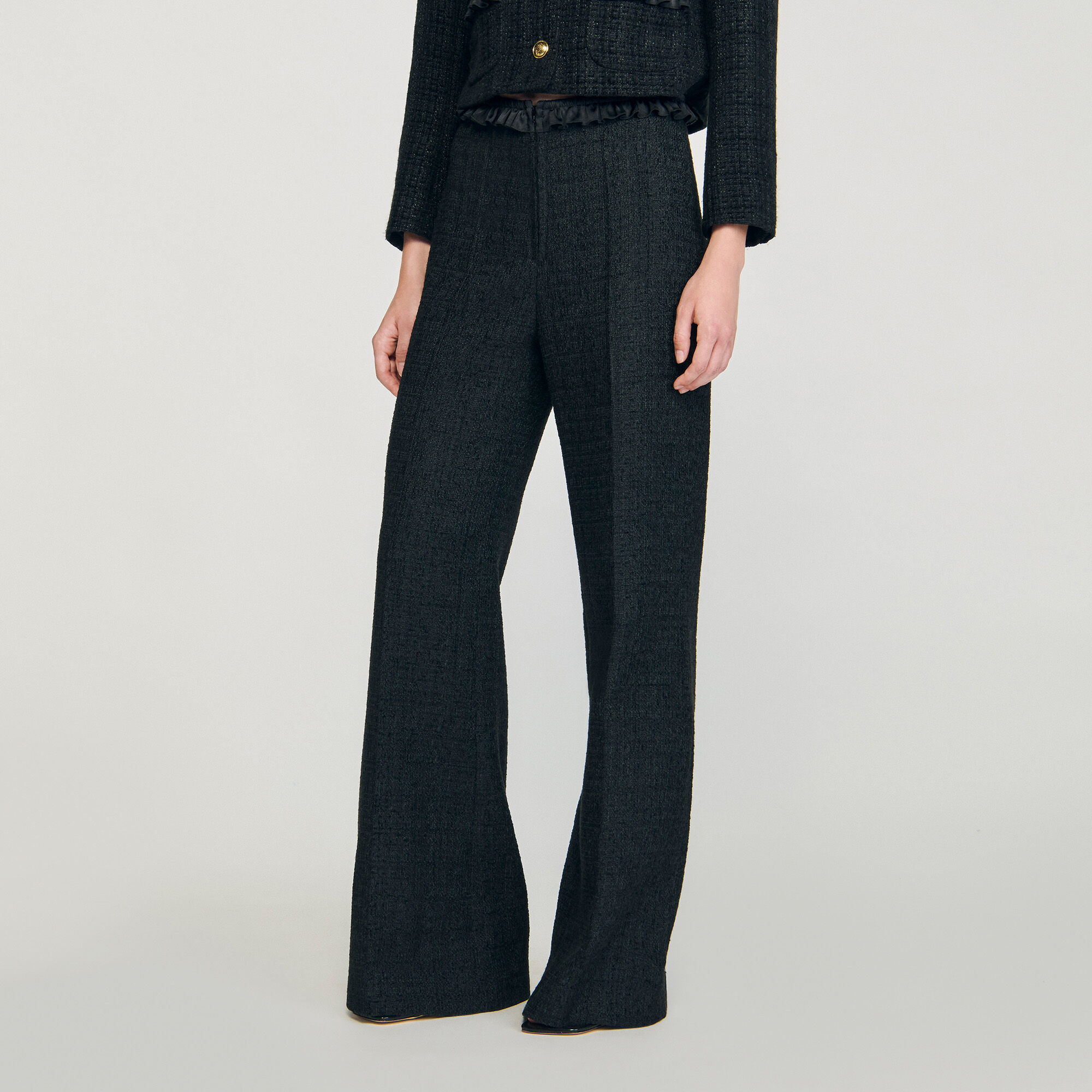 Tweed suit trousers