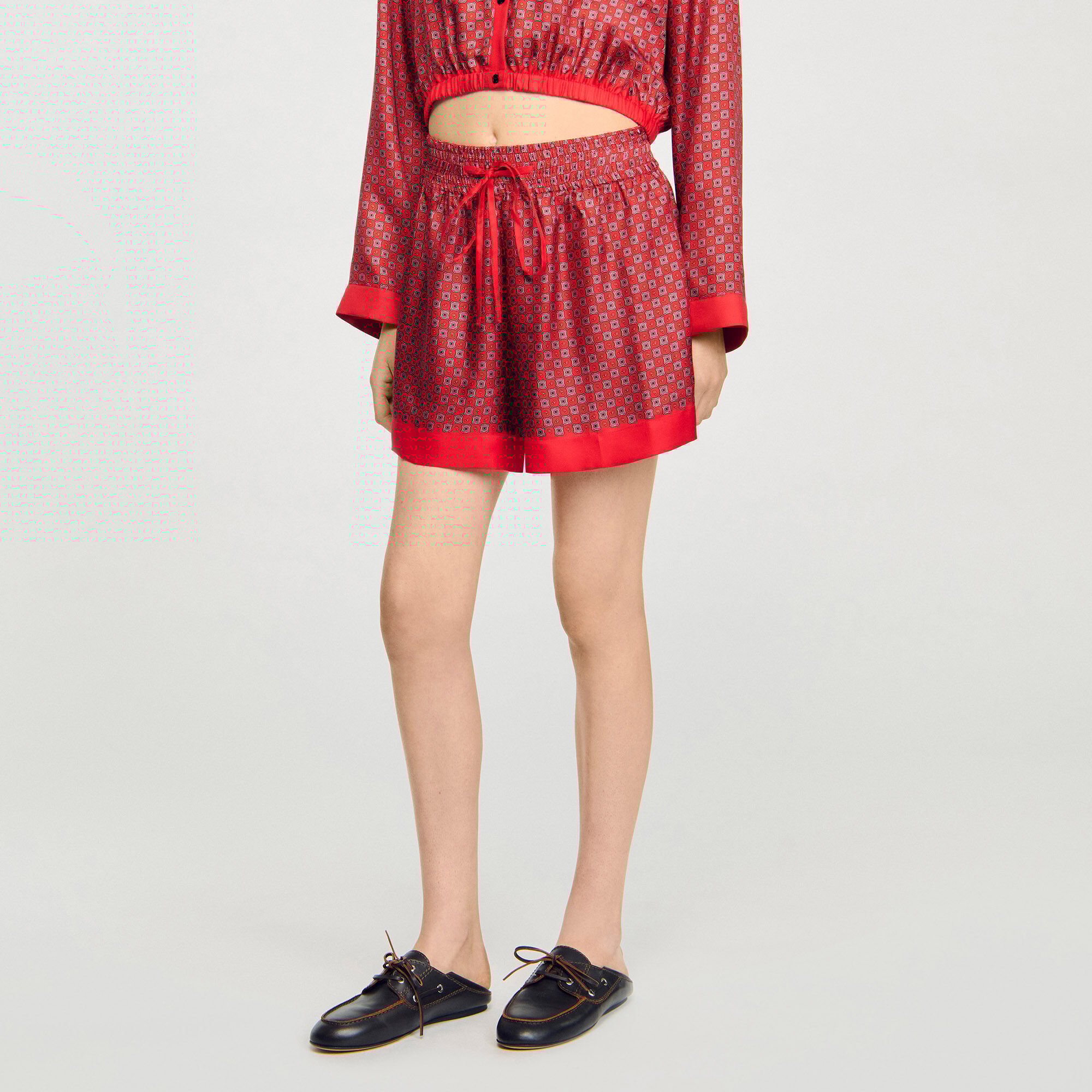 Short imprimé foulard