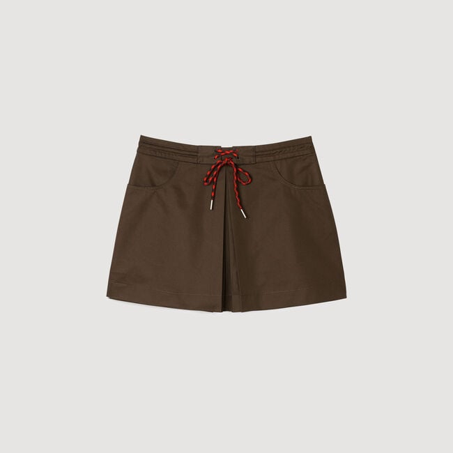 Pleated skort