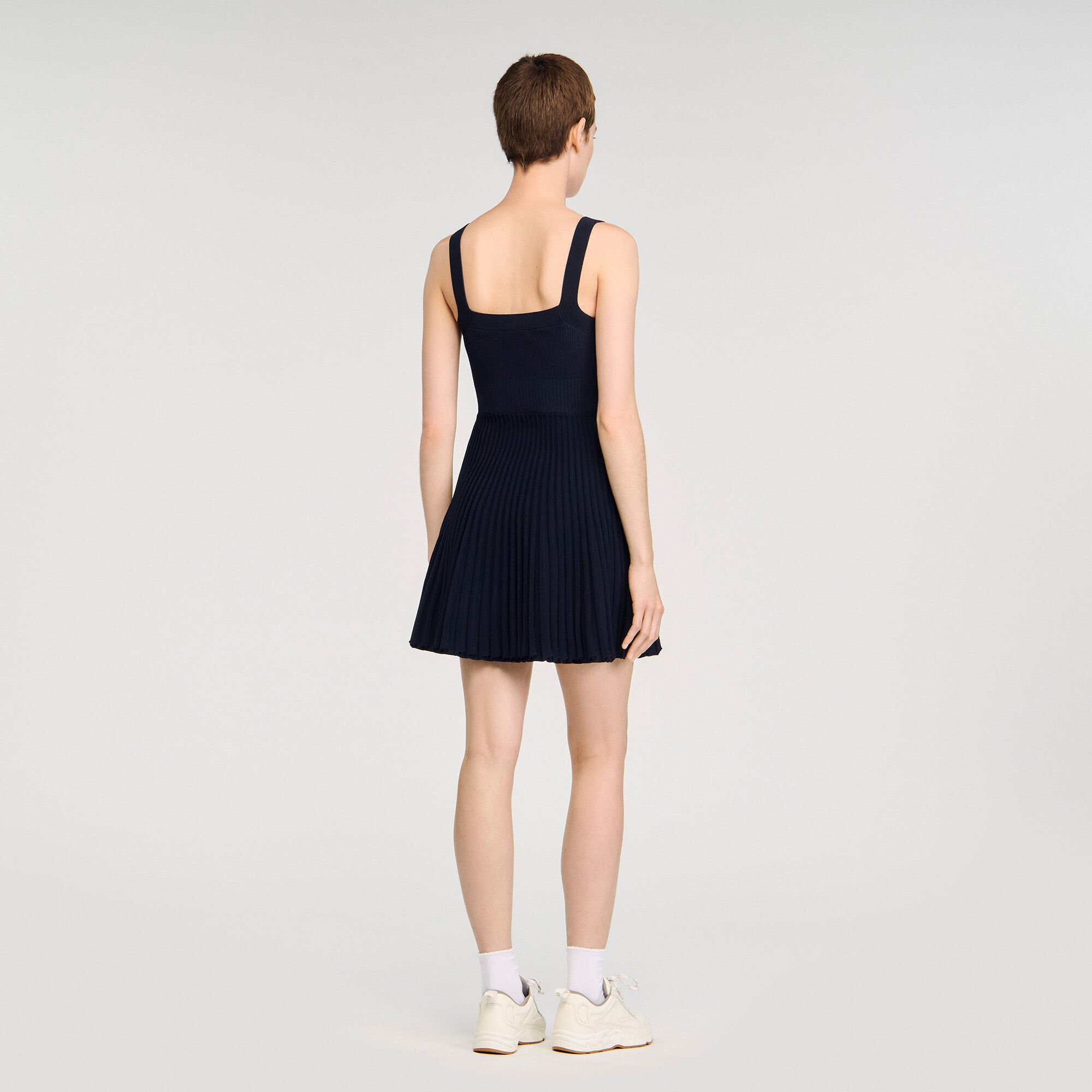 Robe courte en maille