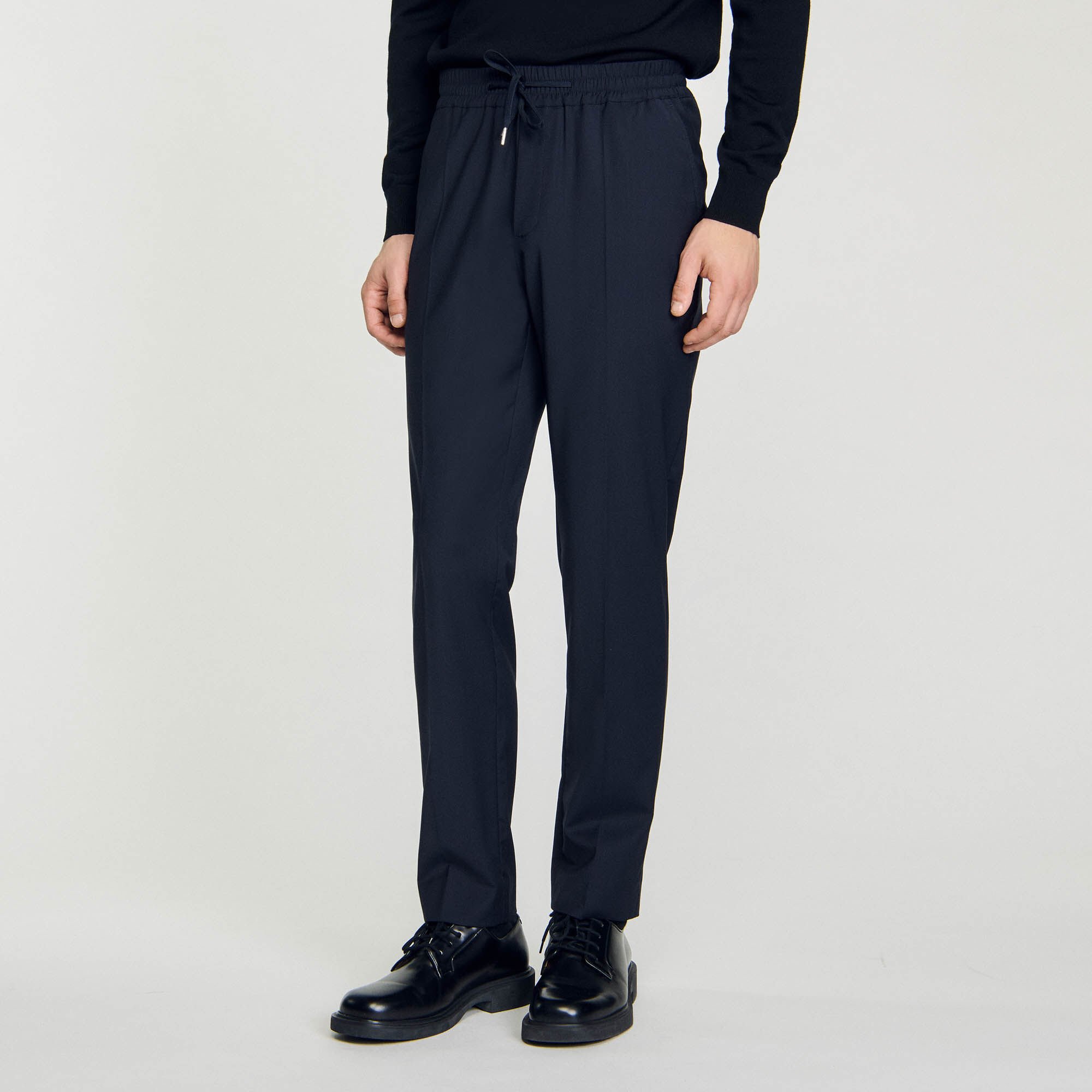 Pantalon à taille élastiquée