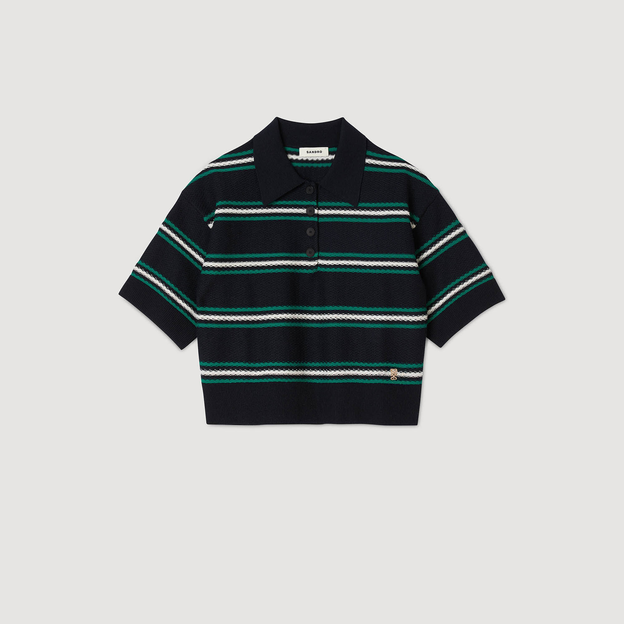 Pullover mit Polokragen