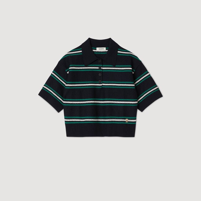 Pullover mit Polokragen