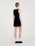 Robe courte en maille velours