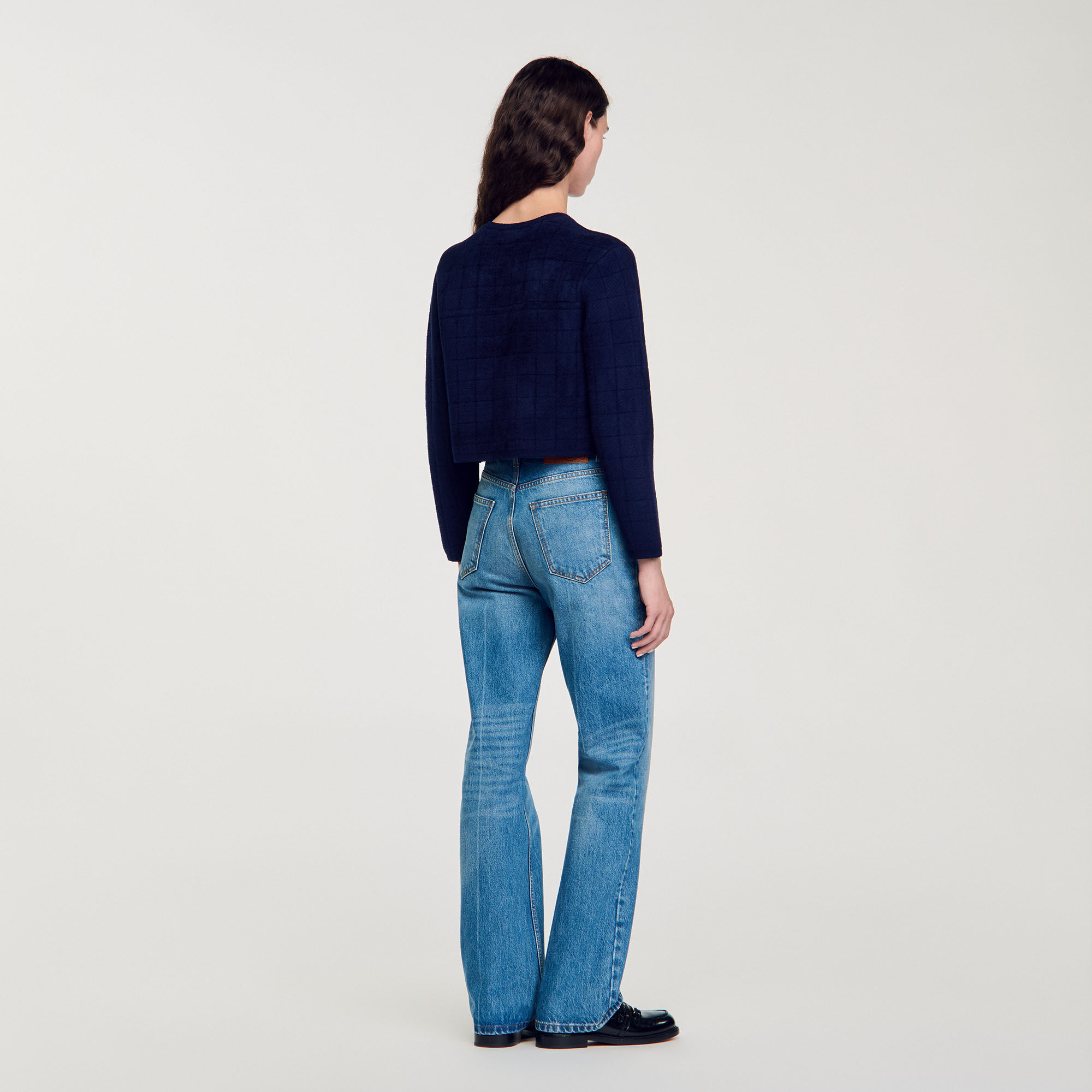 Veste courte en maille