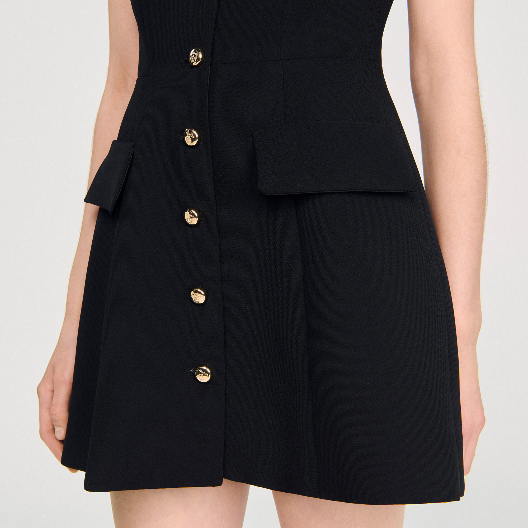 Robe courte en maille