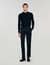 Pantalon élastiqué en laine