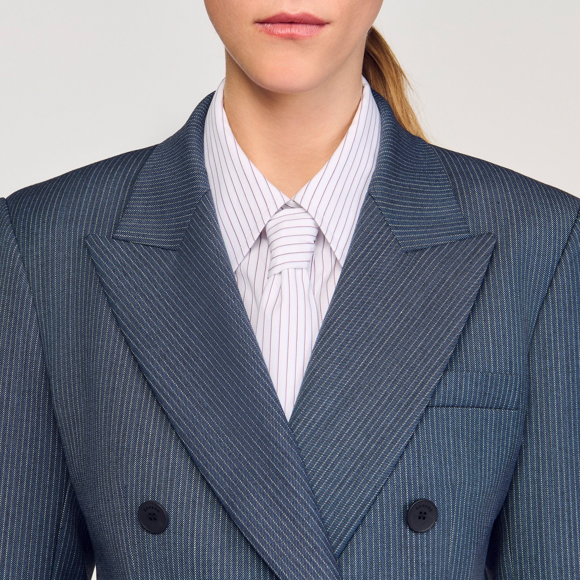 Veste de tailleur à rayures