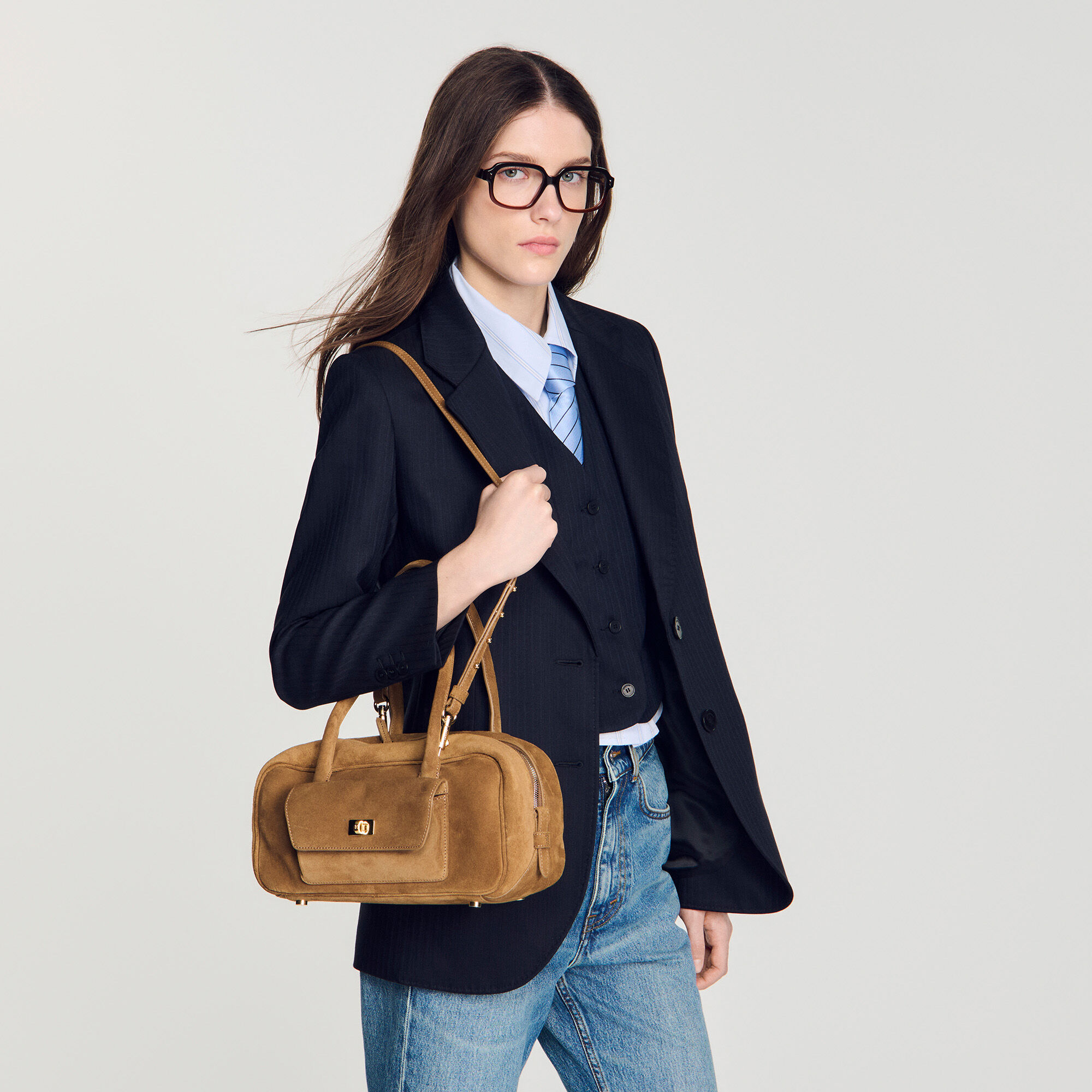 Tasche EZMEHRALDA aus Wildleder