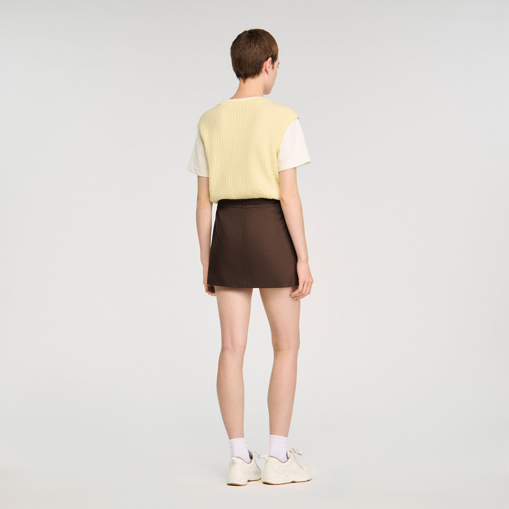 Pleated skort