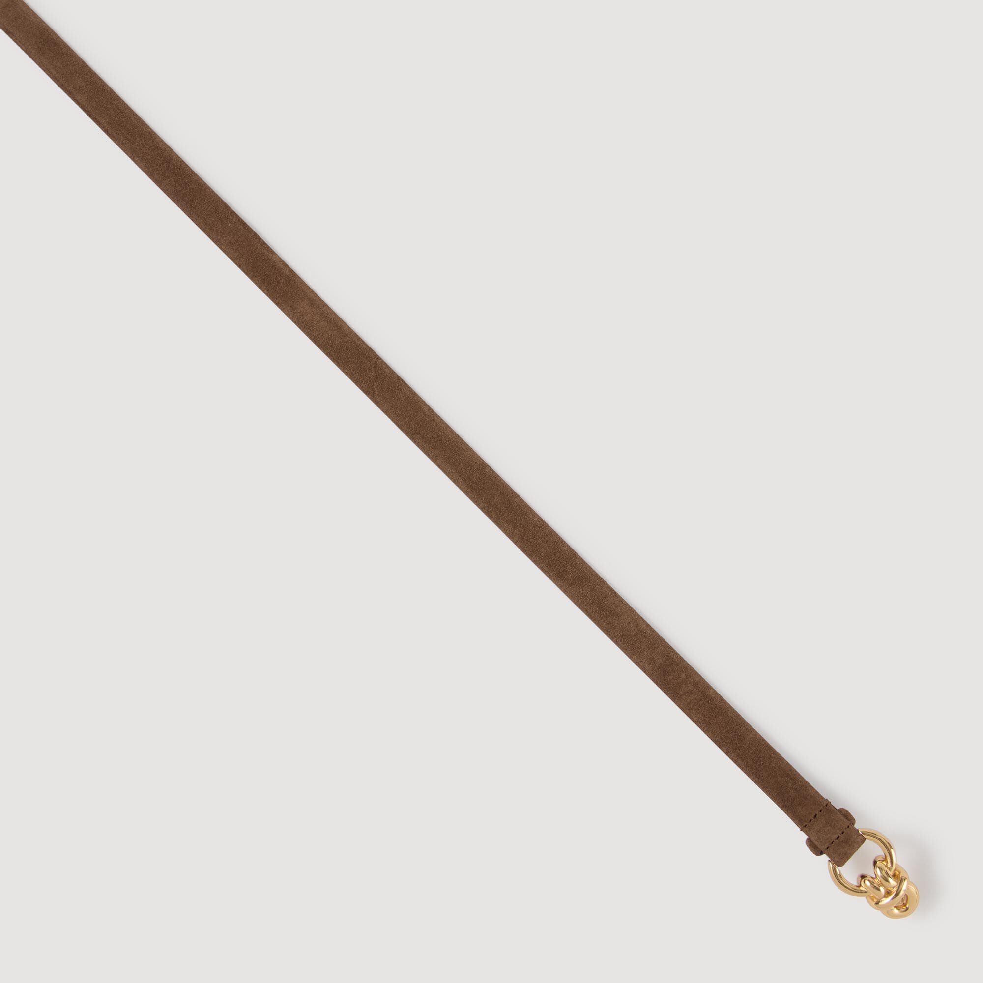 Ceinture en cuir suède