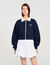 Zweifarbiges kurzes Sweatshirt