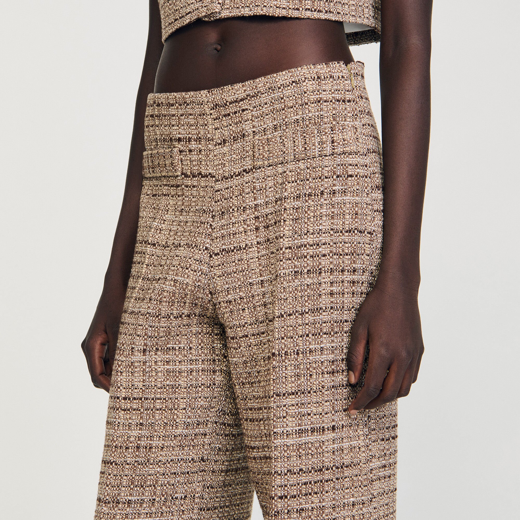 Hose aus dekorativem Tweed