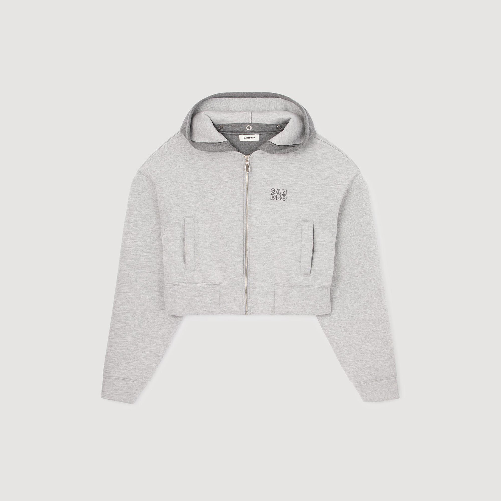 Sweatshirt-Blouson mit Kapuze