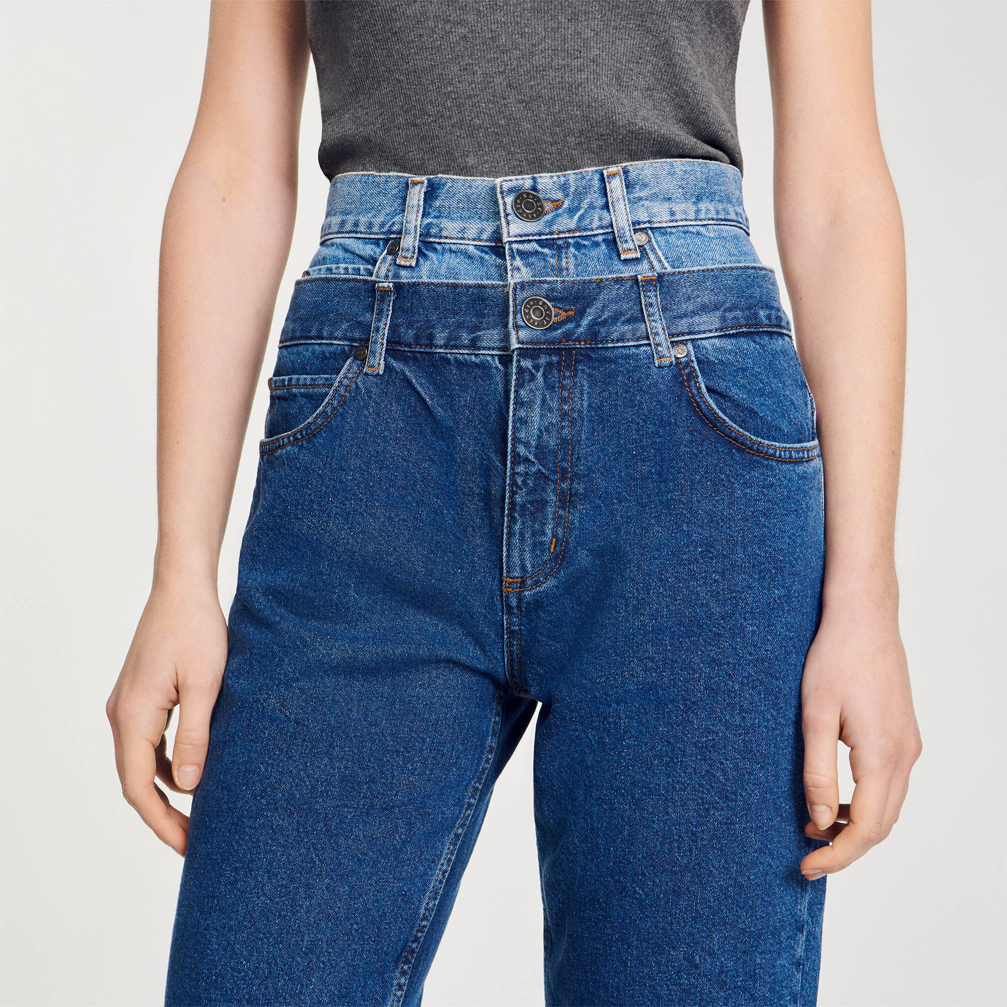 Trompe l'œil mom jeans