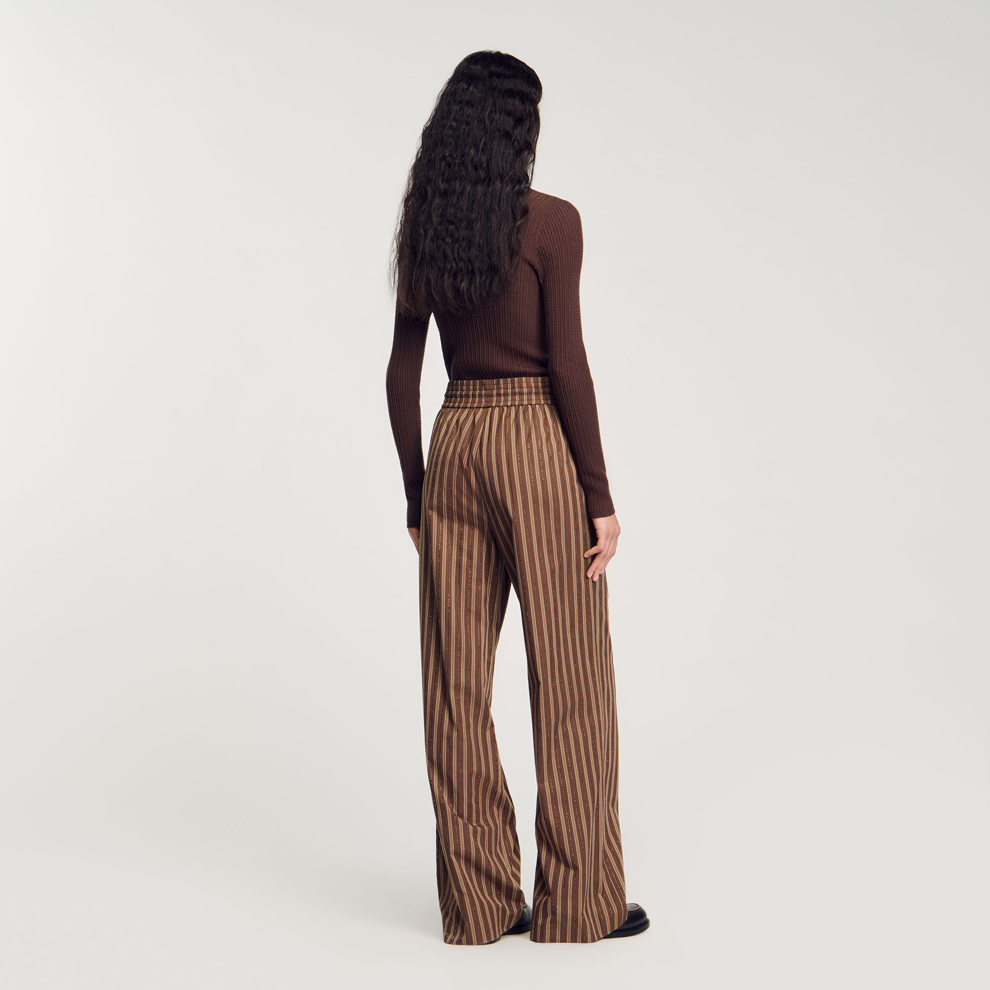 Striped trousers
