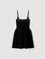 Robe courte en velours &agrave; strass - Femme | Sandro