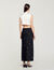 Satin-effect crop top