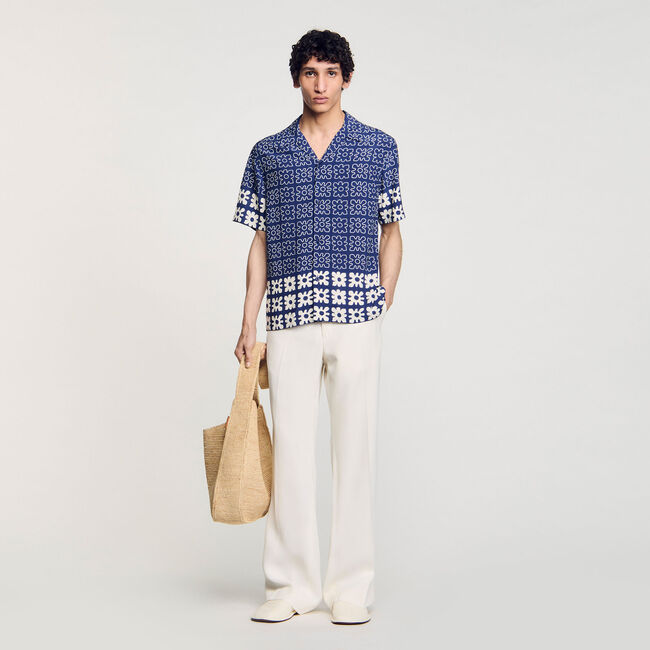 Chemise à imprimé fleuri