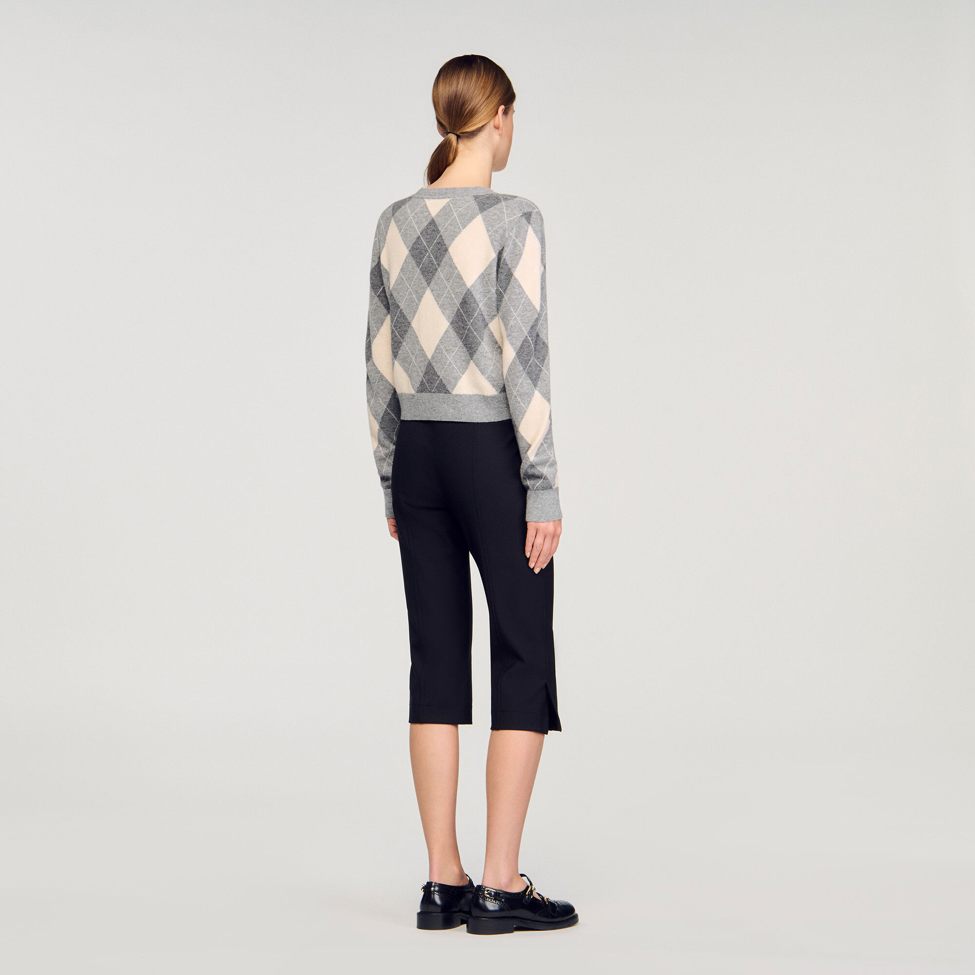 Cardigan à motifs losanges