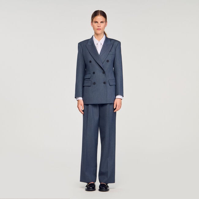 Veste de tailleur à rayures