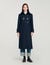 Manteau long avec col en velours