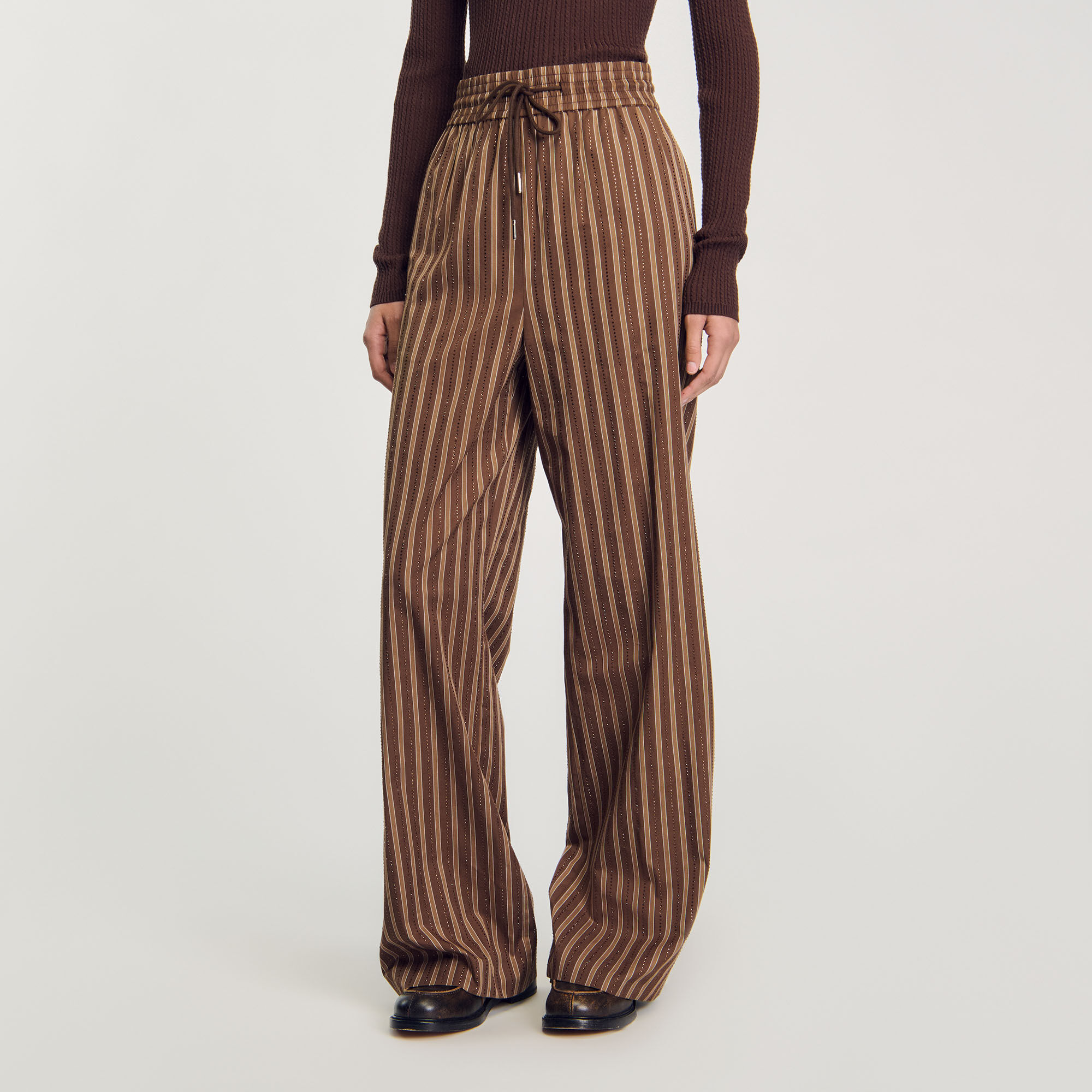 Striped trousers