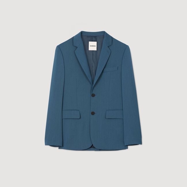 Anzugjacke aus Wolle