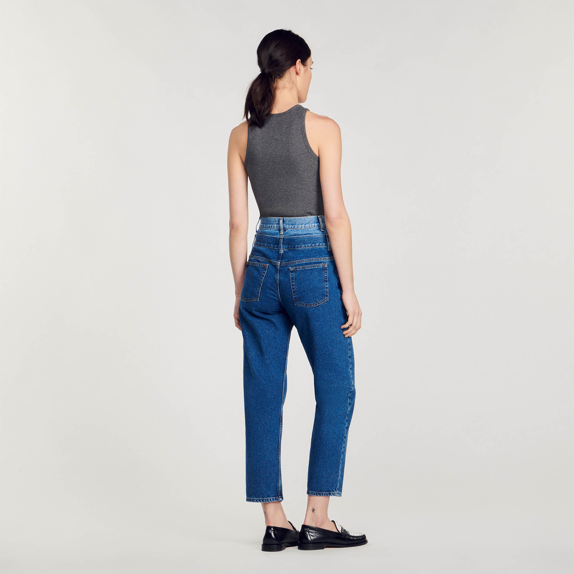 Trompe l'œil mom jeans