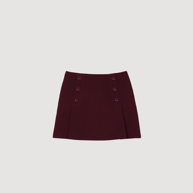 Short skirt with press studs