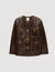 Lange Jacke aus gealtertem Leder