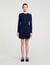 Short button-up knit dress