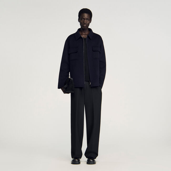 Zipped overshirt