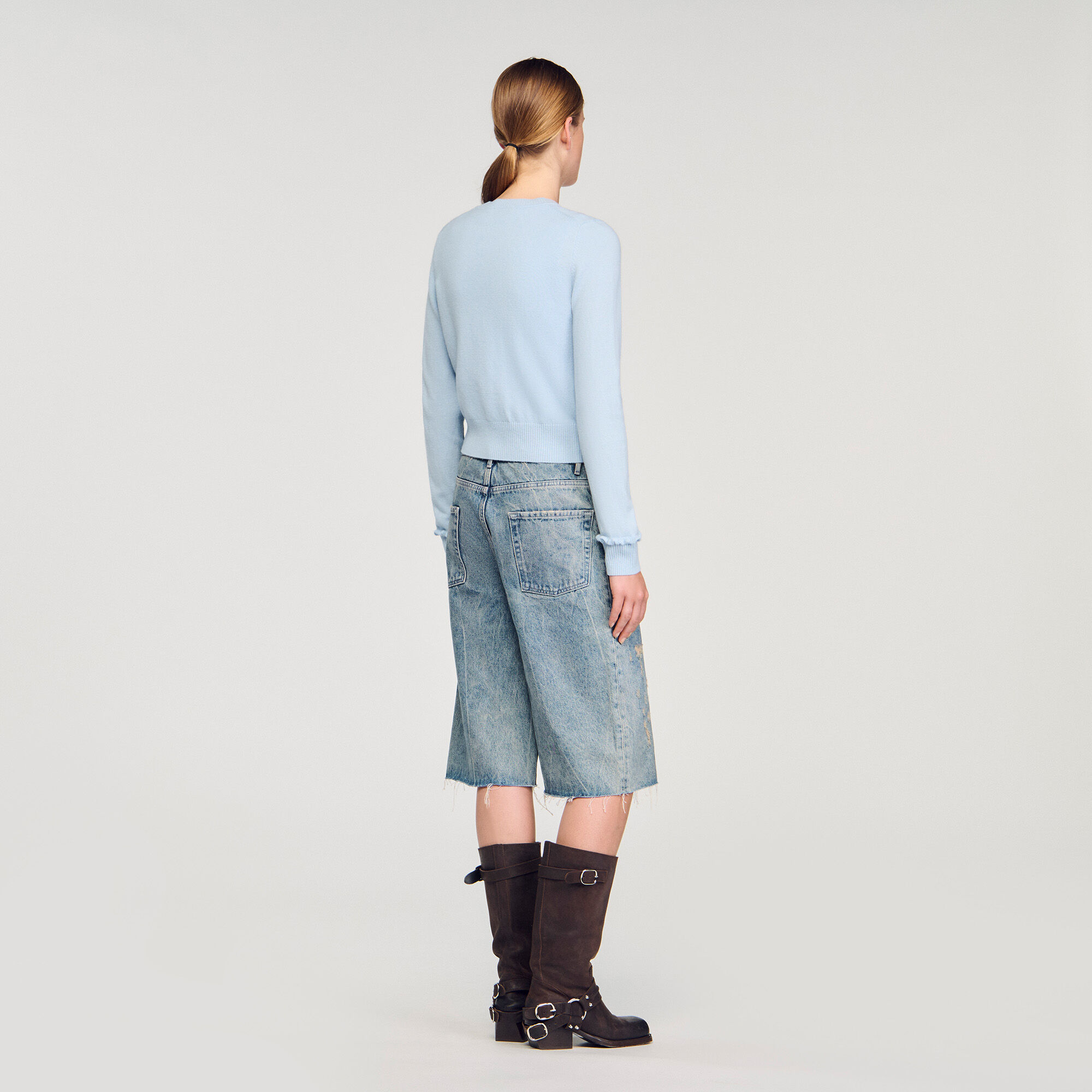Cardigan à volant 