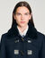 Manteau long avec col en velours