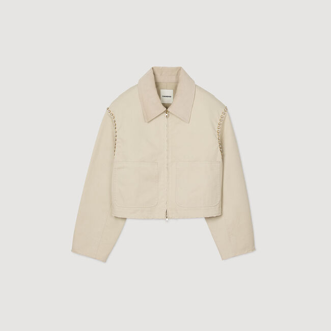 Jacket with beaded details