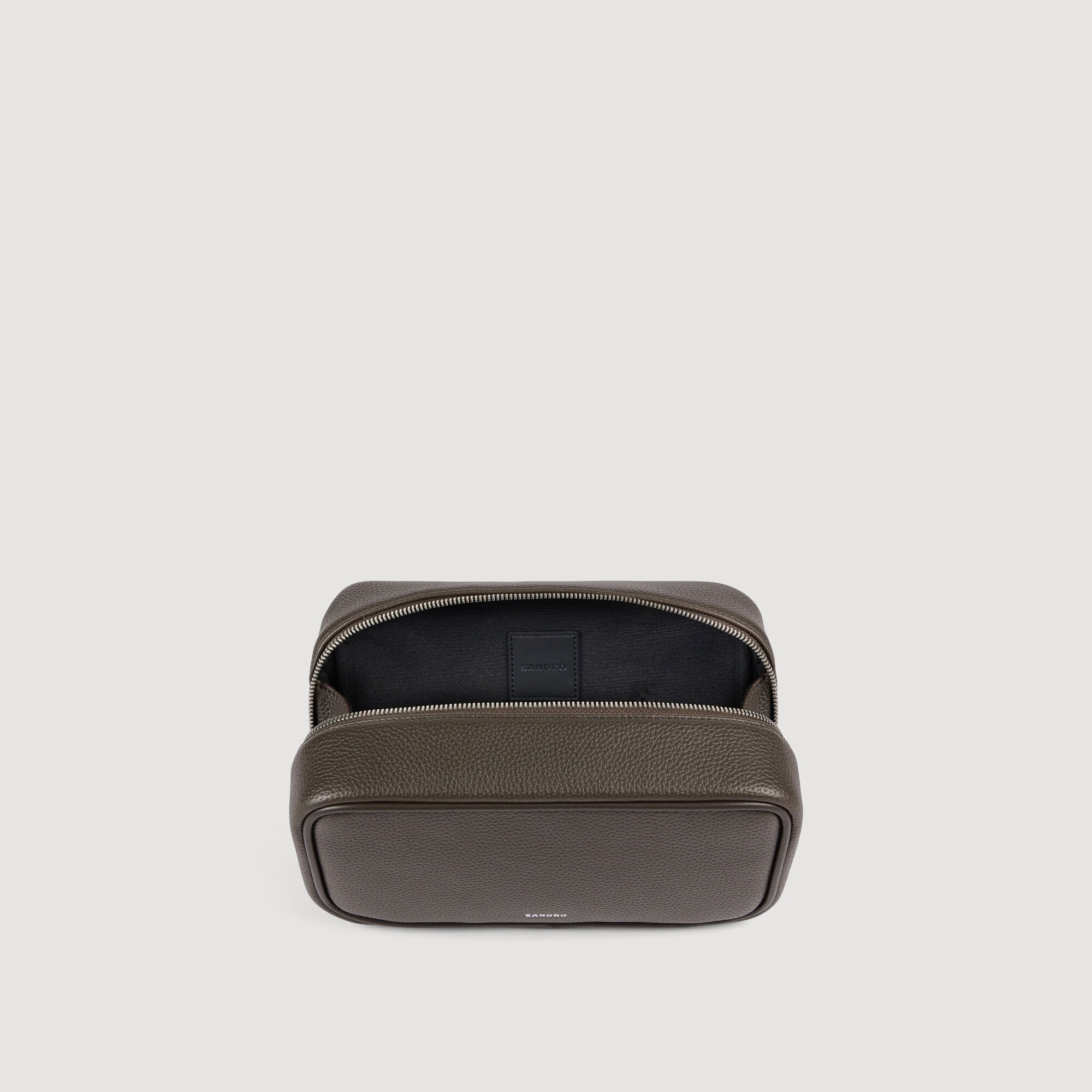 Trousse de toilette en toile enduite