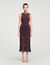 Langes Strickkleid mit Fransen