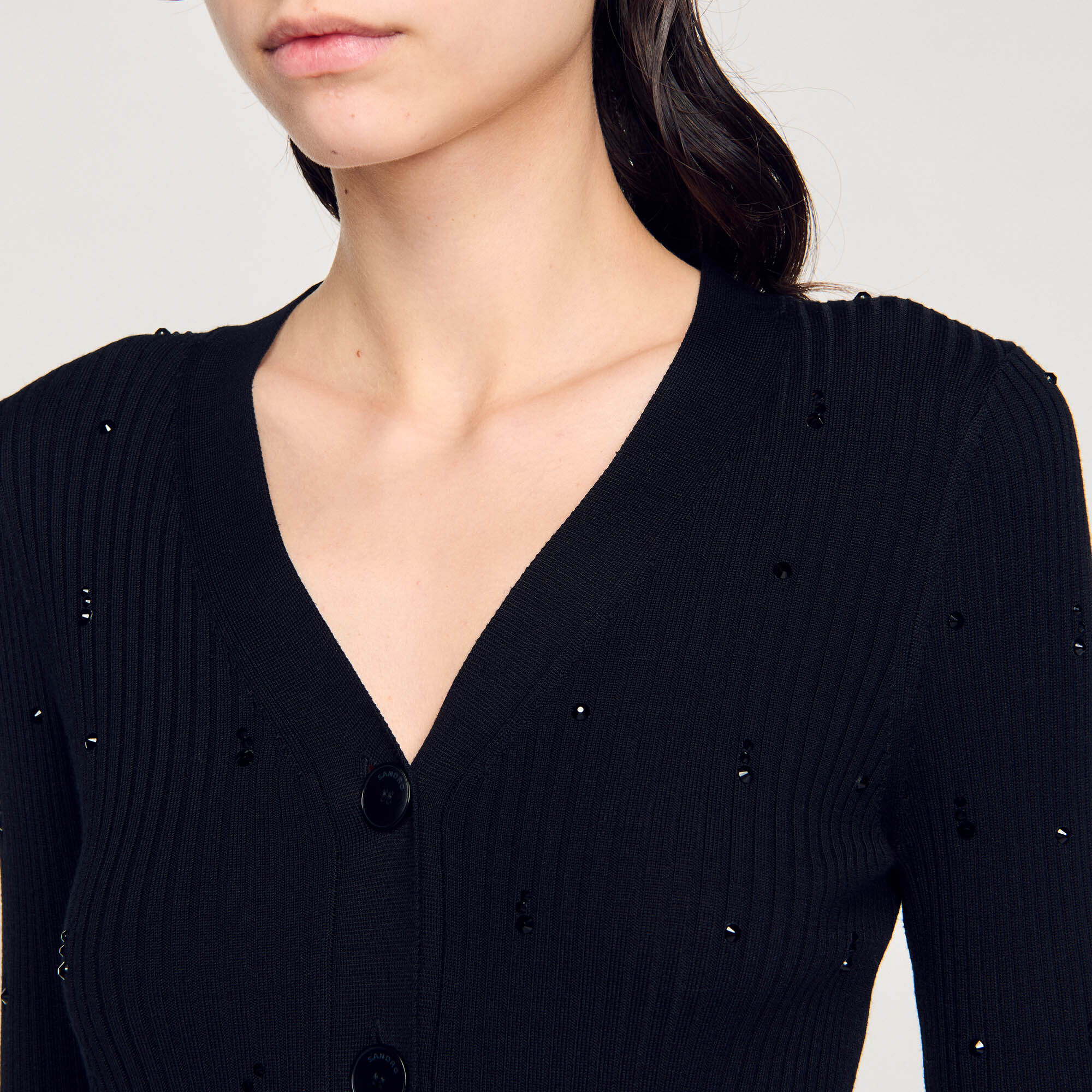 Cardigan à strass